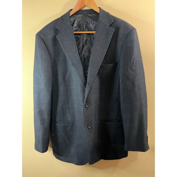 Prontomoda Italia Lana Lux Cashmere Blue Blazer - Men's 40R‎ - Picture 1 of 11